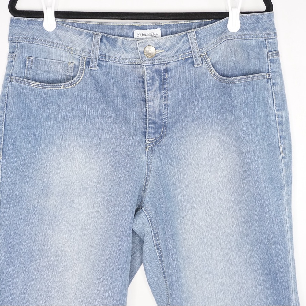 St. John's Bay Classic Blue Denim Shorts - Picture 2 of 5